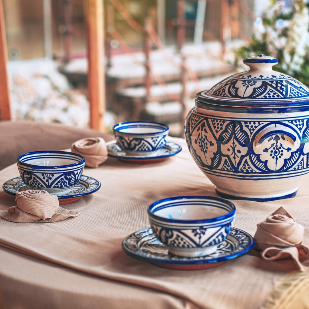 Tureen Set with bowls and plates