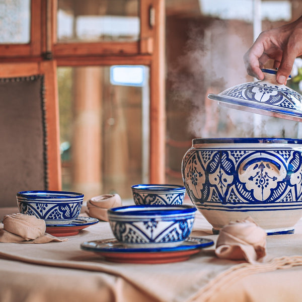 Tureen Set with bowls and plates