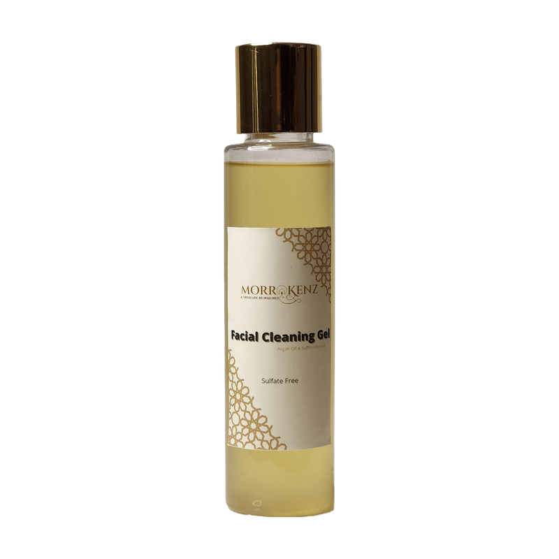 Organic cleansing Gel morrokenz Argan Oil saffron Sulfate free